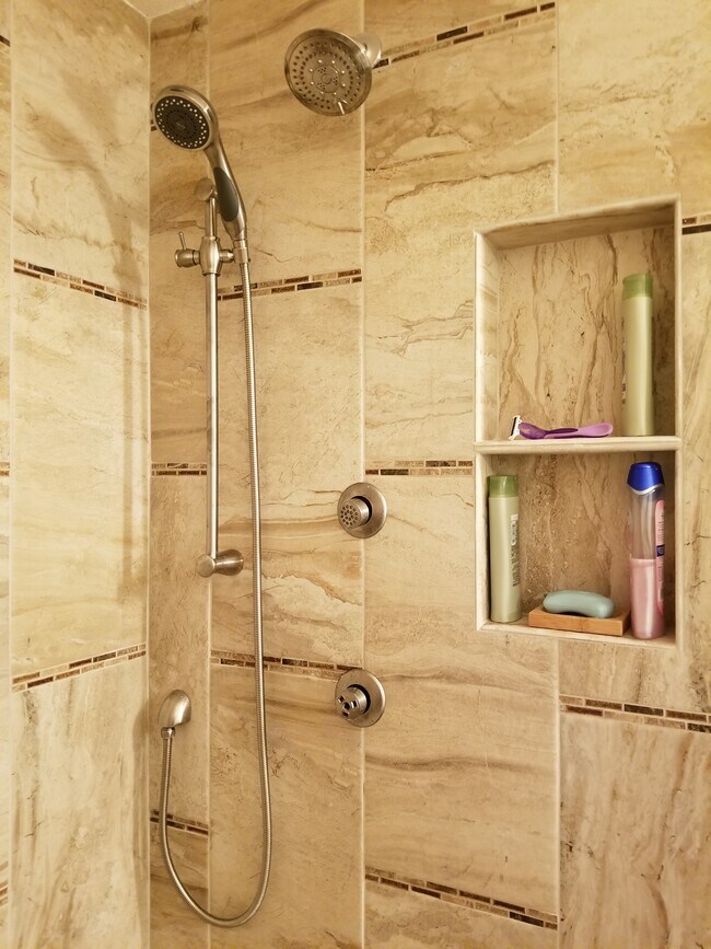 Master bath custom walk-in shower - 5640 E Bell Rd