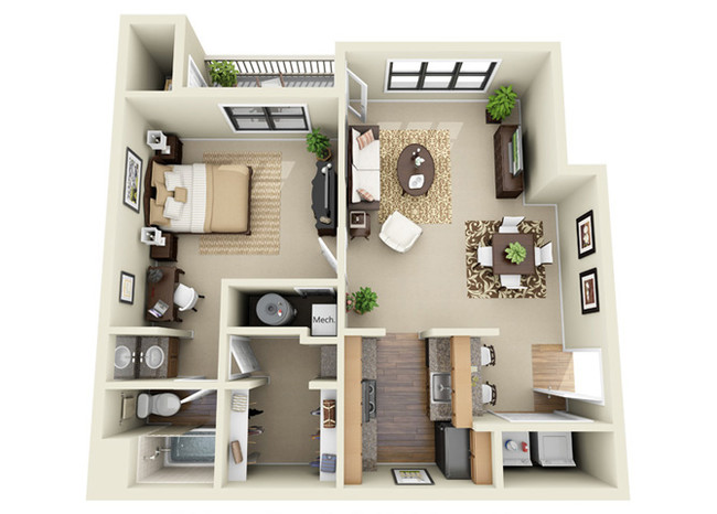 Floorplan - Park Trace Apartments