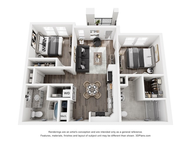 Floorplan - The Fountains at Hidden Lake