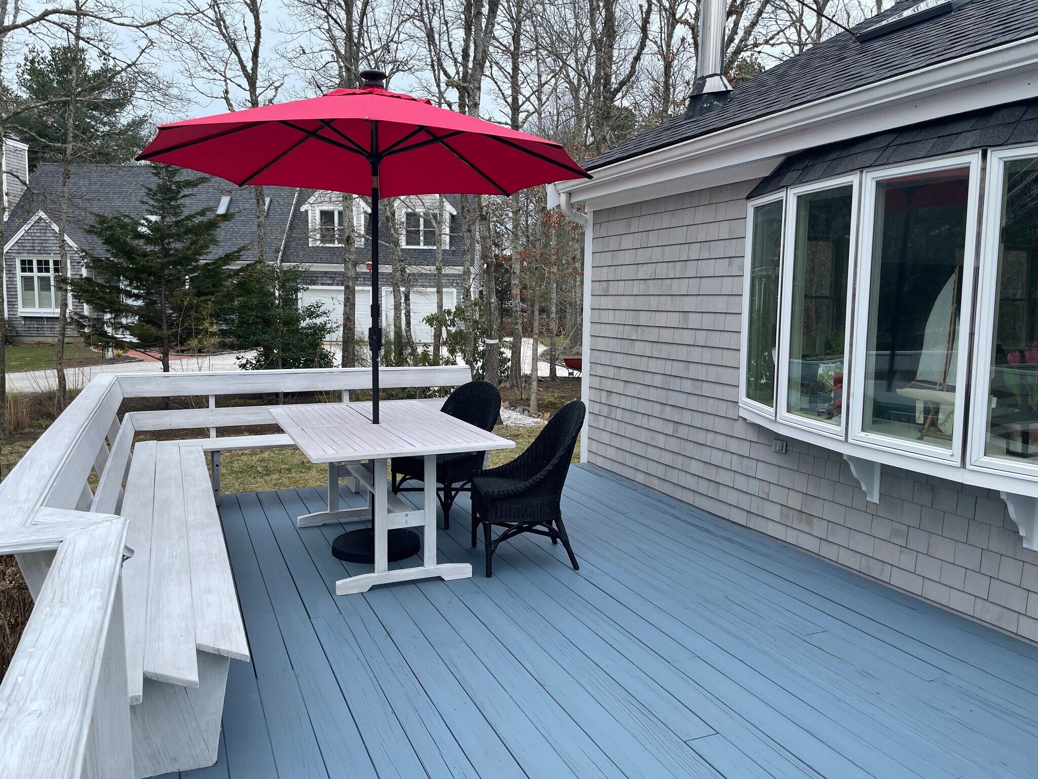 Front deck seating area - 25 Theroux Dr