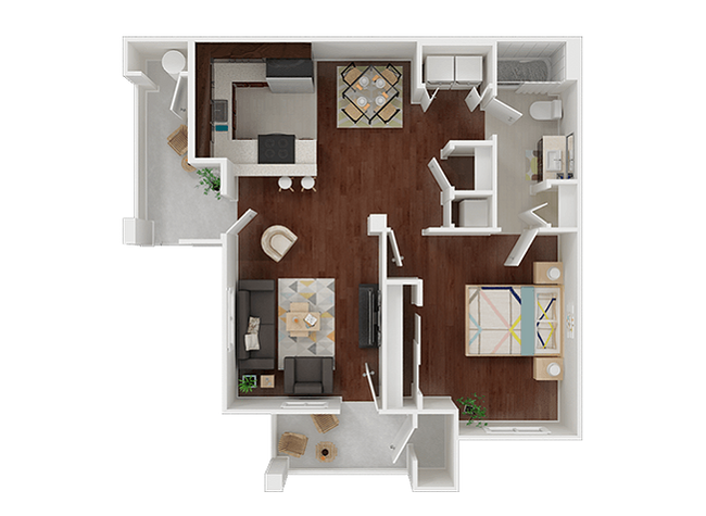 Large 1 bedroom, 1 bathroom apartment with washer & dryers! - Axis at Compass Pointe