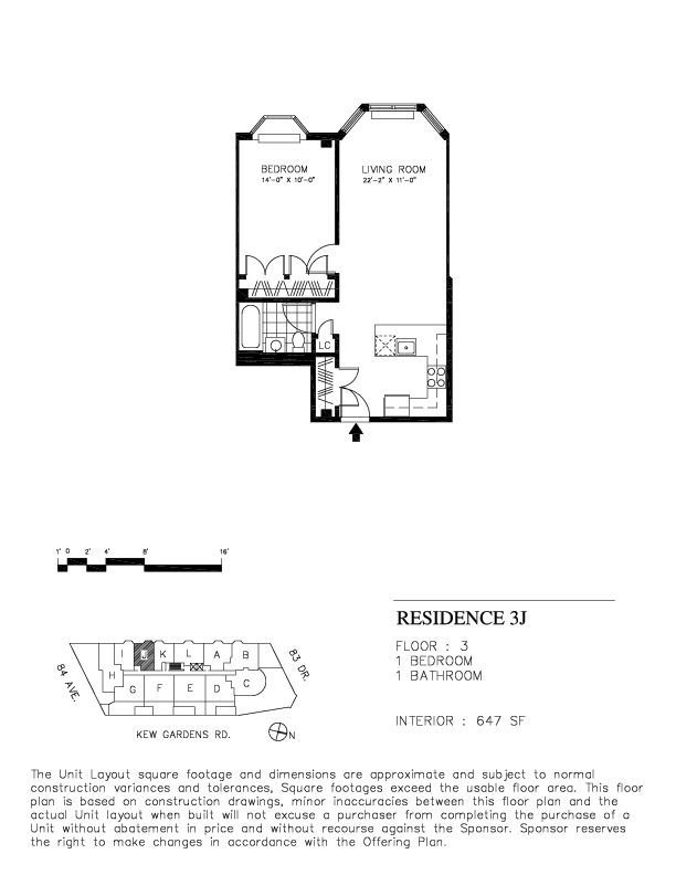 1BR/1BA - Classic at Kew Gardens