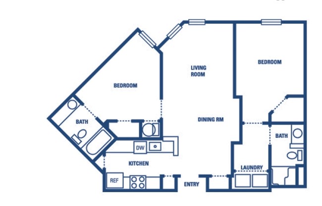 2BR/2BA - Princeton Court Senior Residences - AGE 55+