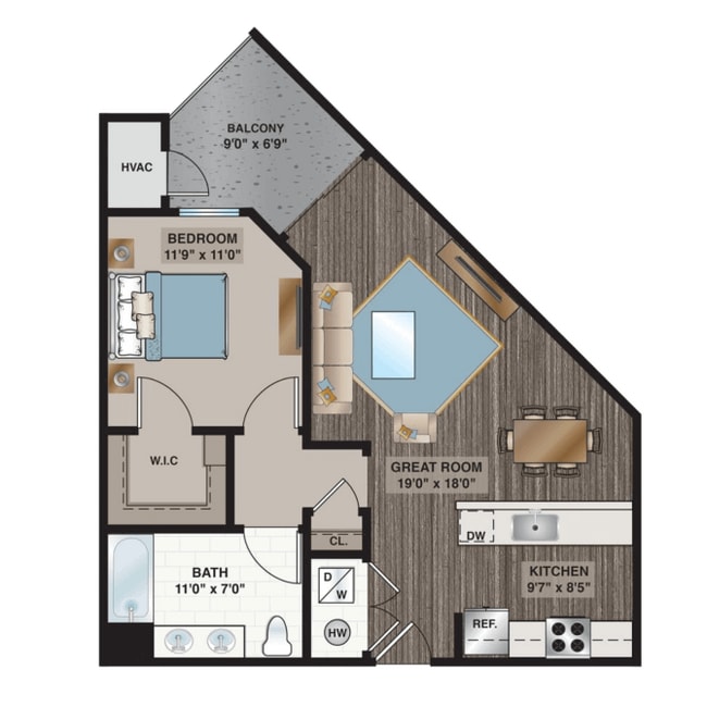 Floorplan - Summit Court Apartments I