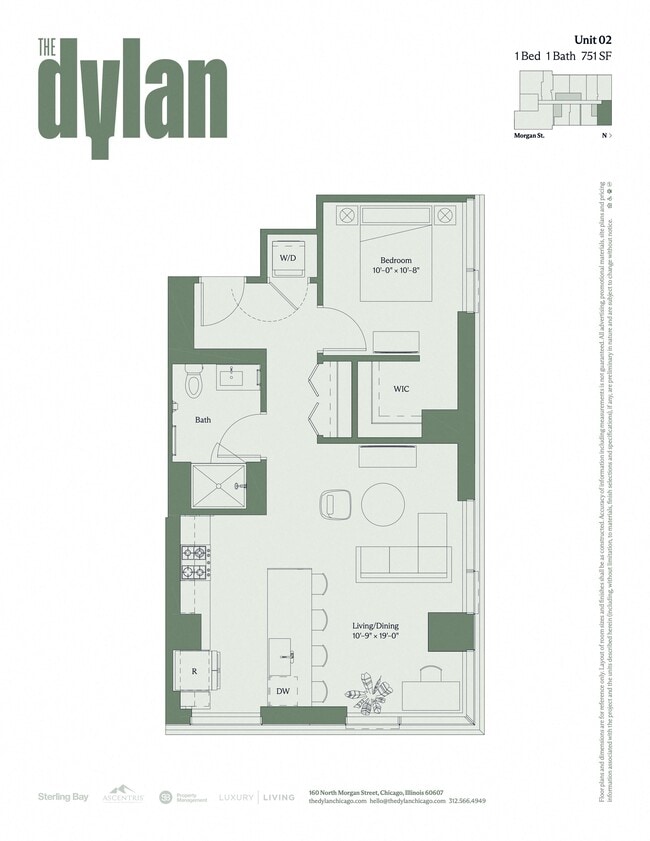 Floorplan - The Dylan Chicago