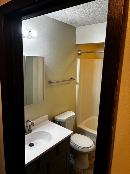The upstairs full bathroom has recently been updated - 1205 Randolph St