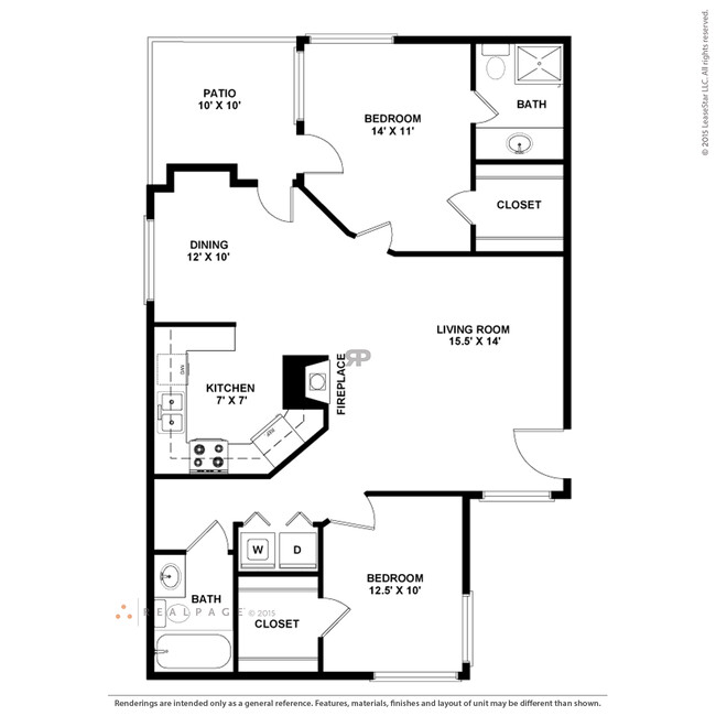 Floorplan - Elements of Belle Rive Apartments