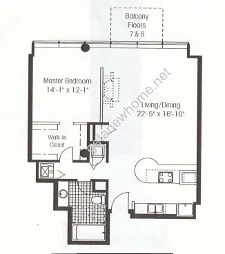 1BR/1BA - Metropolitan Place