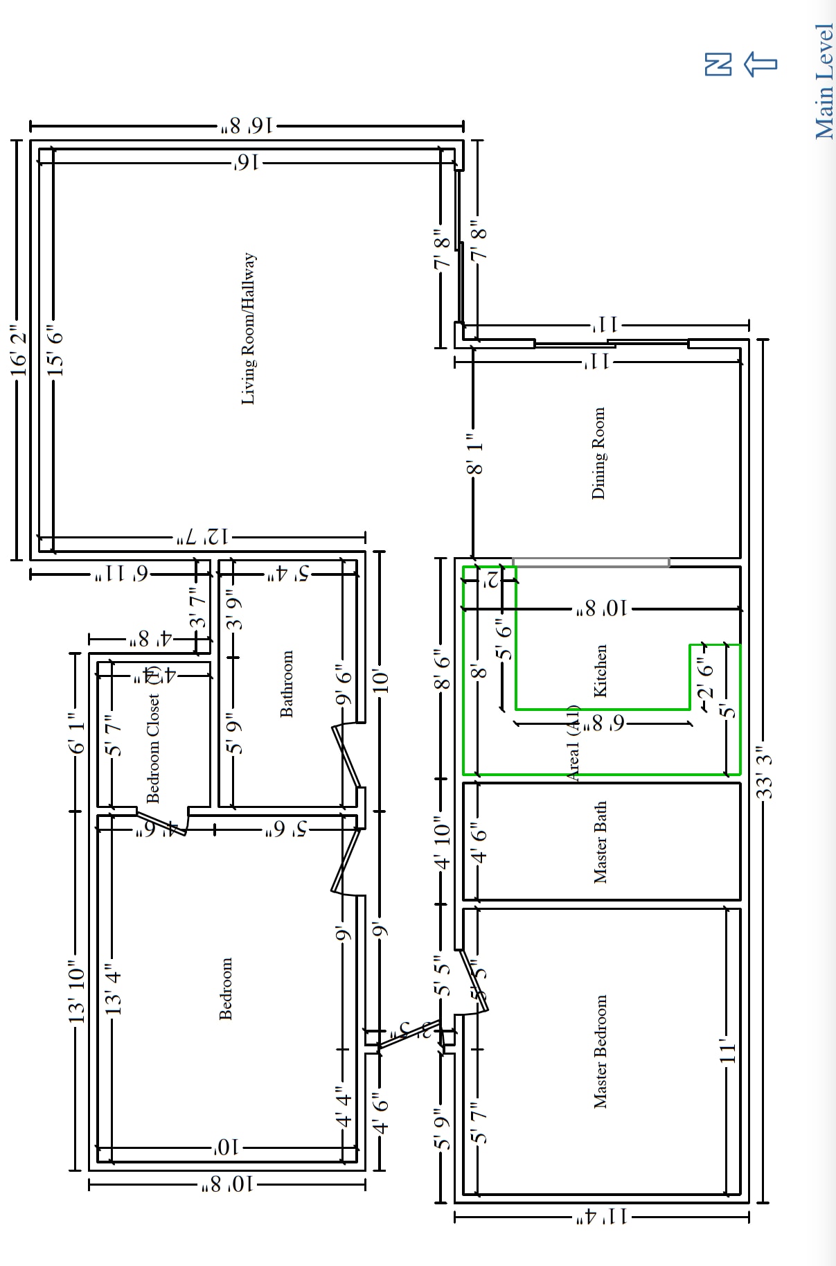 Floorplan with room dimensions - 916 Caminito Estrada