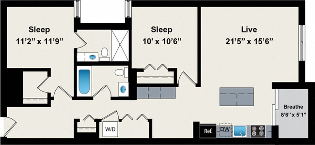 Floorplan - Reside on Jackson