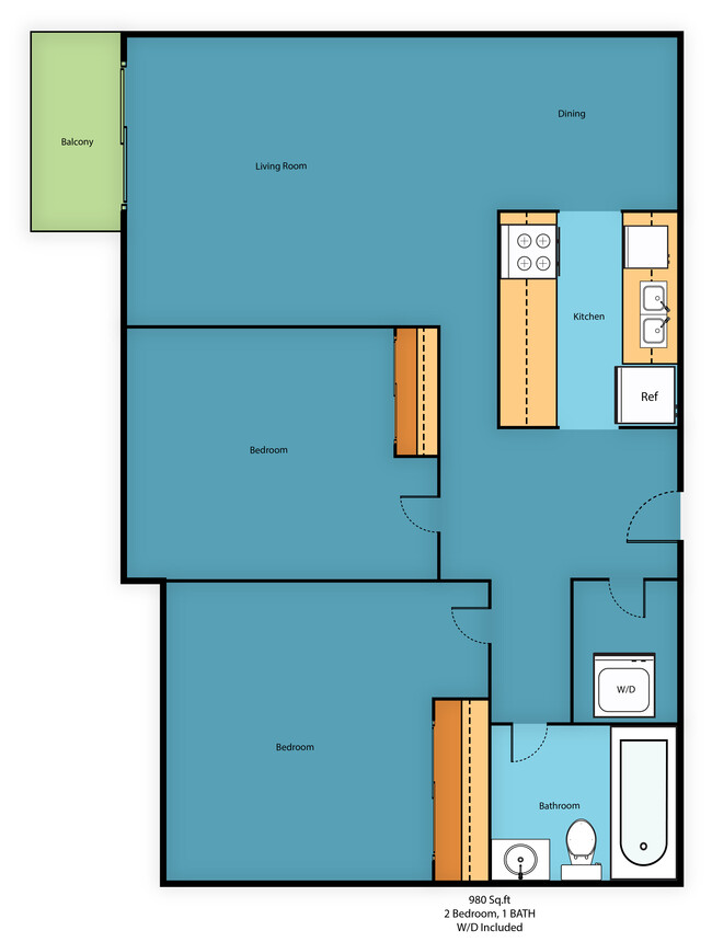 Floorplan - Park 212 Apartment Homes