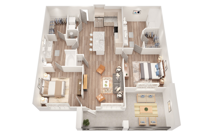 Floorplan - The Samford Glenn Apartments
