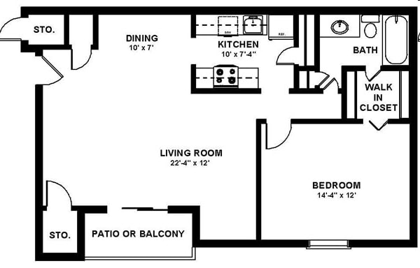 Floorplan - 10 West Apartments