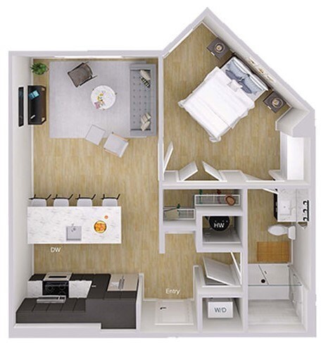 Floorplan - Foster on the Park Apartments