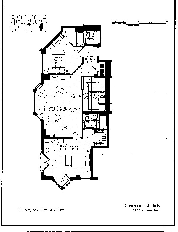 Floorplan - Landmark Square Apartments