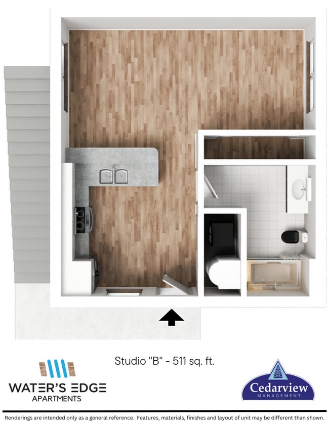 Floorplan - Waters Edge Apartments Bloomington