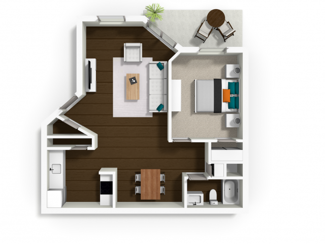 1x1 - La Salle Apartments