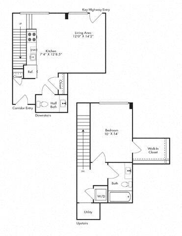 Floorplan - 1110 Key Federal Hill