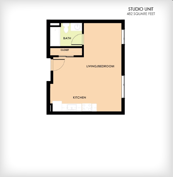 Studio - Patton Park Apartments