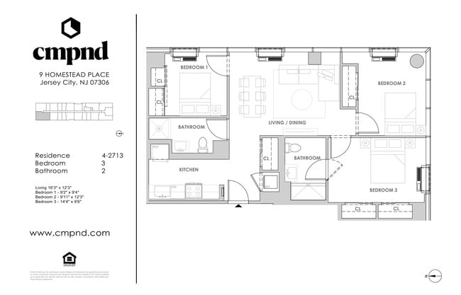 Floorplan - CMPND Luxury Apartments