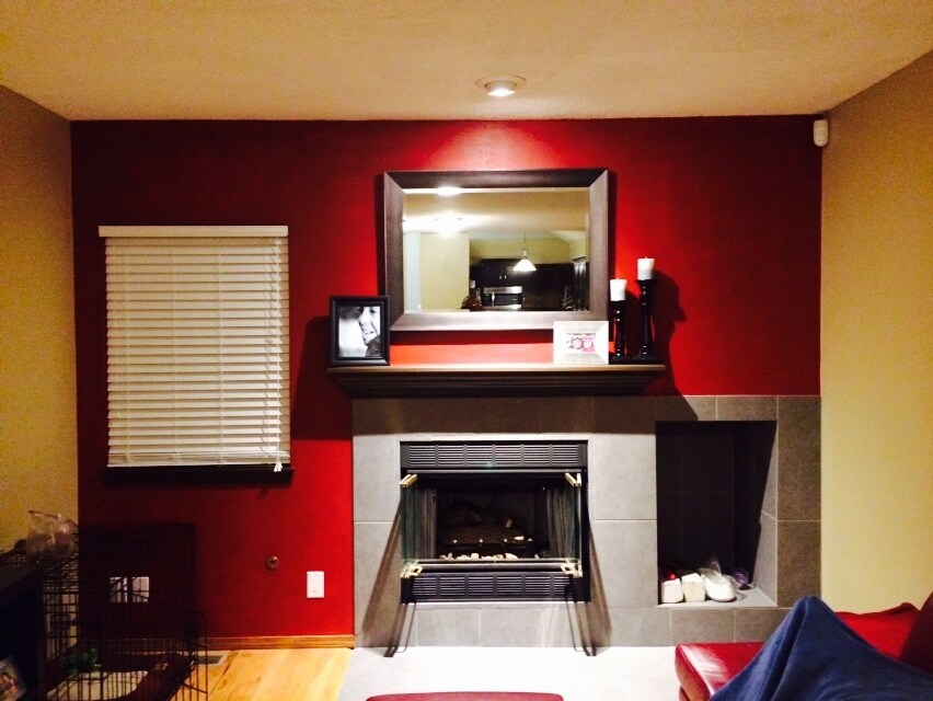 Wall is now same color as kitchen - 4935 Granby Cir