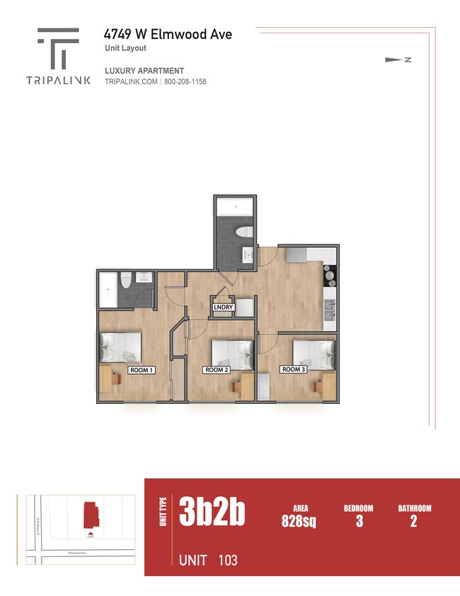 Floorplan - 4749 Elmwood