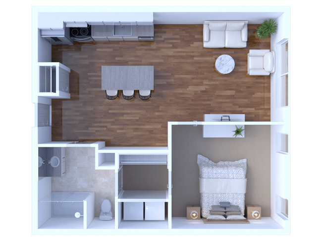 one bed one bath 699 sqft - 10 Prince