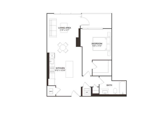 Floorplan - 8001 Woodmont