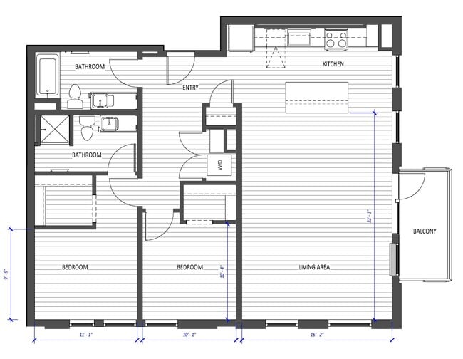 Floorplan - Hyas Point Apartments