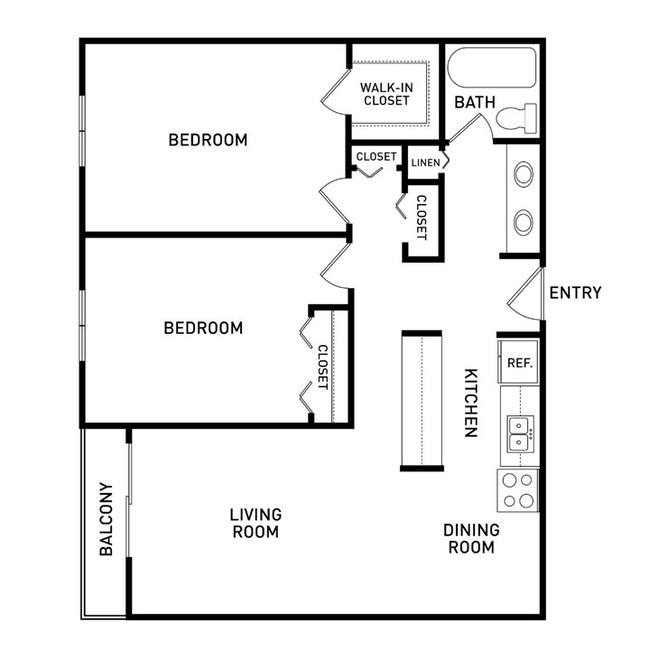 Floorplan - The Oaks Apartments