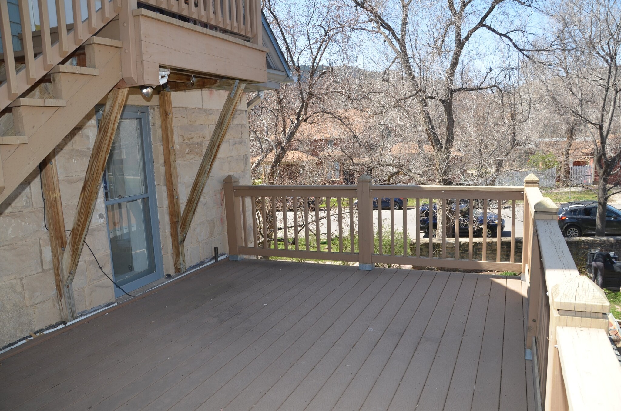 Private Deck with view of Flatirons - 1709 Pine St