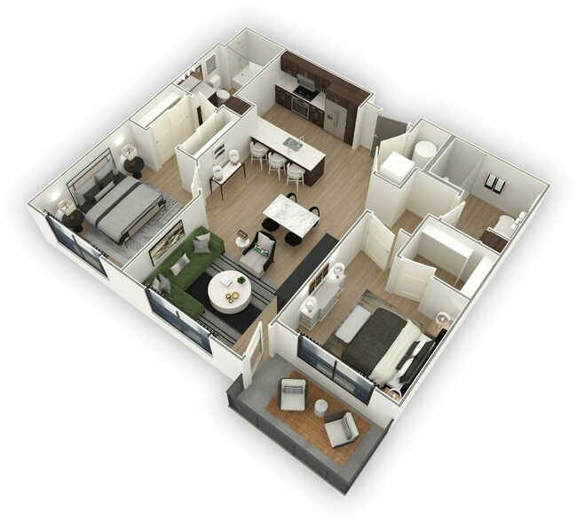 Floorplan - Lakeside Drive Apartments