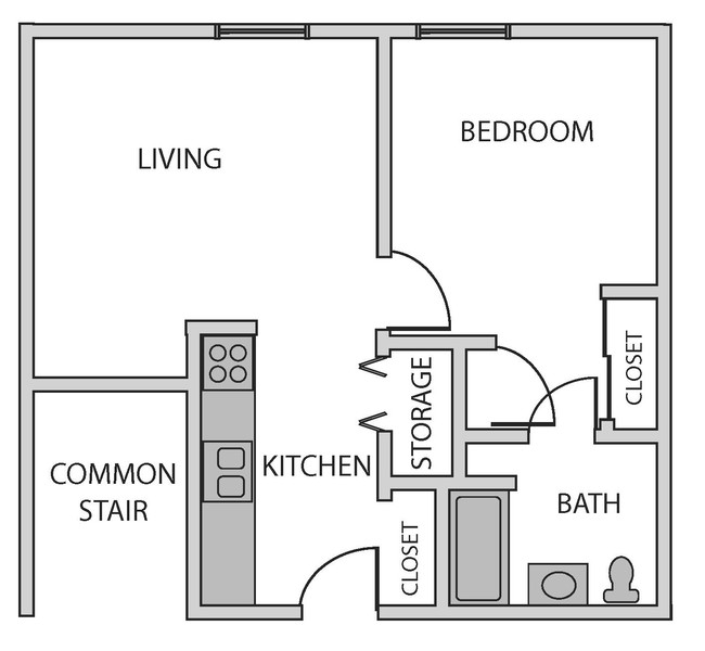 Floor Plan - Mobility Unit - St. Mark's Millcreek