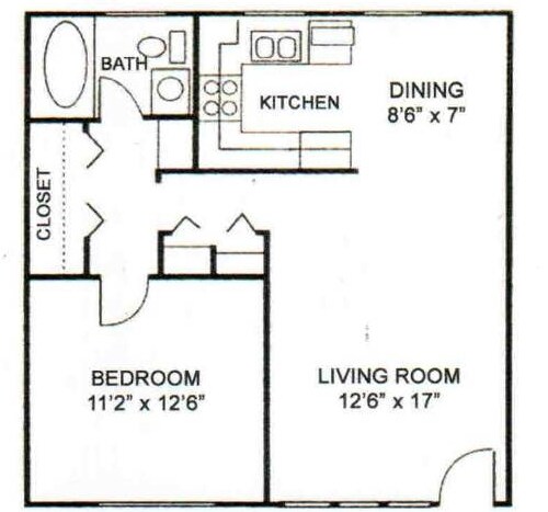 1BR/1BA - Villas Las Toronjas I