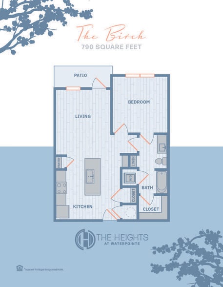 The Birch: 1BR, 1BA - The Heights at Waterpointe