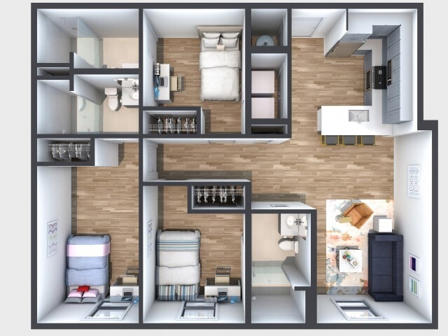 Floor Plan 3A - The Walk