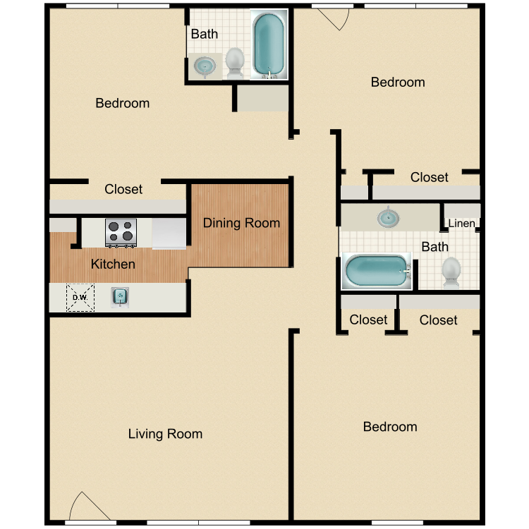 Camelot Apartments 1212 Hampshire Ln Richardson TX 75080 Apartment