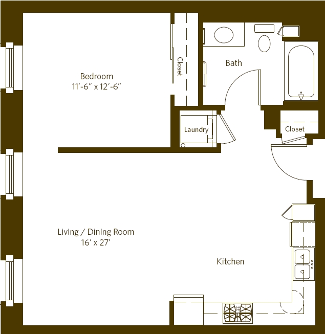 1BR/1BA - The Presidio Landmark