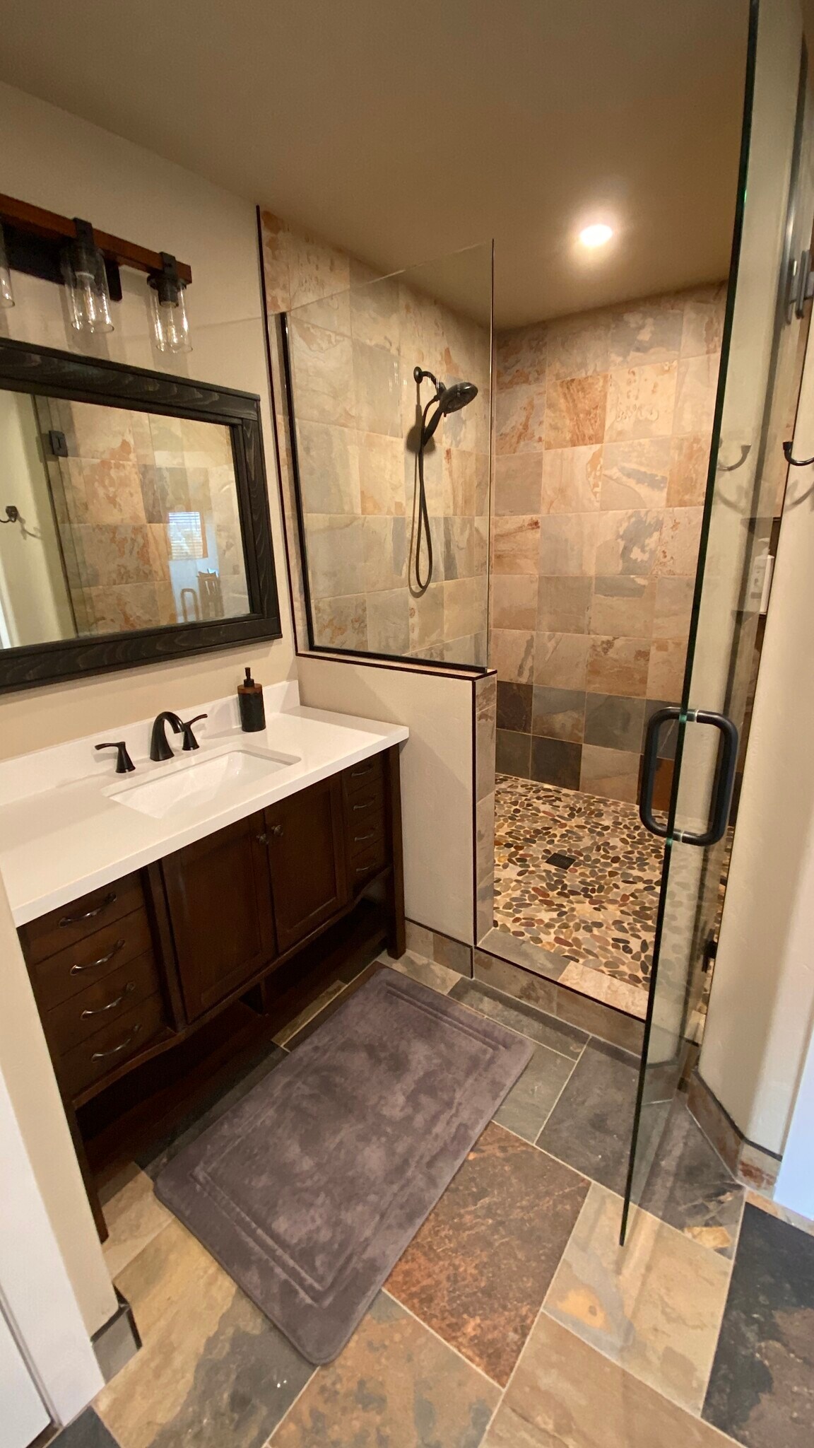 Large bath with walk-in shower - 1785 Broadway