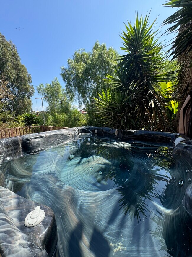 Hot tub in backyard - 5009 Ellison Plz