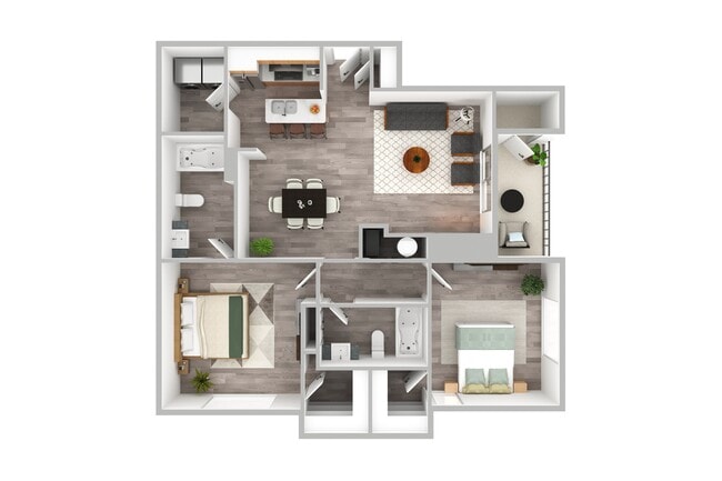 2 Bedroom | 2 Bath | 1070 SF - Avalon Oaks Apartments