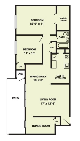 Floorplan - The Palms Apartments