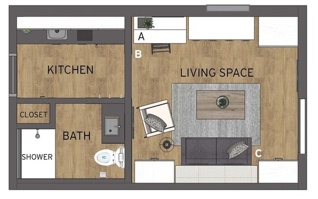 Building Photo - $1,130 | Studio Apartment - Fully Furnishe...