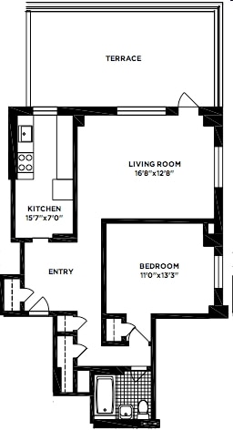 1BR/1BA - 178  Clinton Street