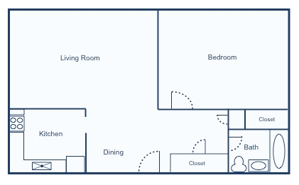 One Bedroom - 711 Farmington Ave