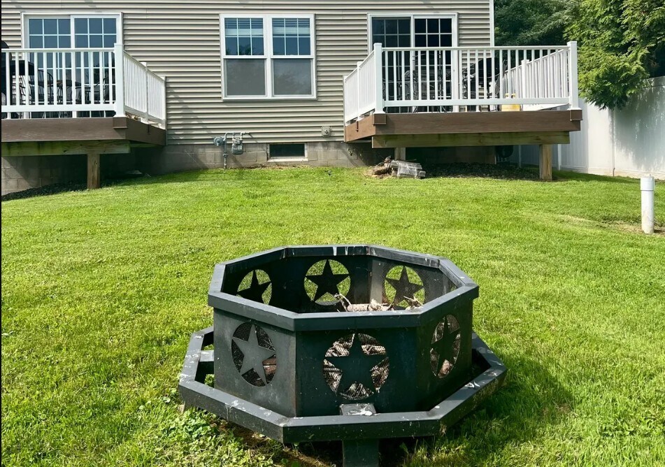 backyard with fire pit - 8388 Bay St