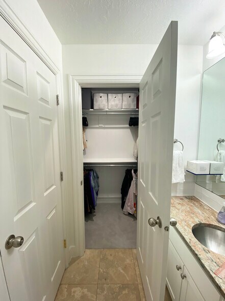 Walk in Closet, accessed through main bath - 625 E 200 S