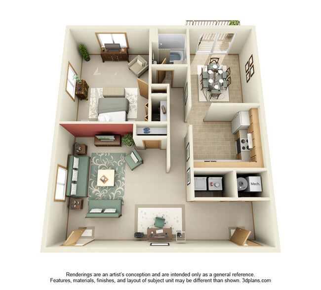 Floorplan - 1723 W. Hovey