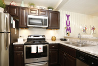 Kitchen with Stainless Steel Appliances - Beachwood Park Apartments and Townhomes