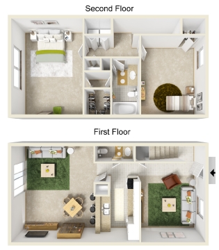 Floorplan - Spring Creek Townhomes